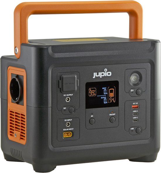 Jupio PowerBox 500 EU Portable Power Station - 288Wh, 500W, 3 Year Warranty