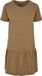 Urban Classics Valance Tee Jurk Korte Mouw Ronde Hals A-lijn Katoen Jersey Effen Groen XS