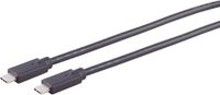 1x USB-C-aansluitkabel, 2.0, 100W, zwart, 3m