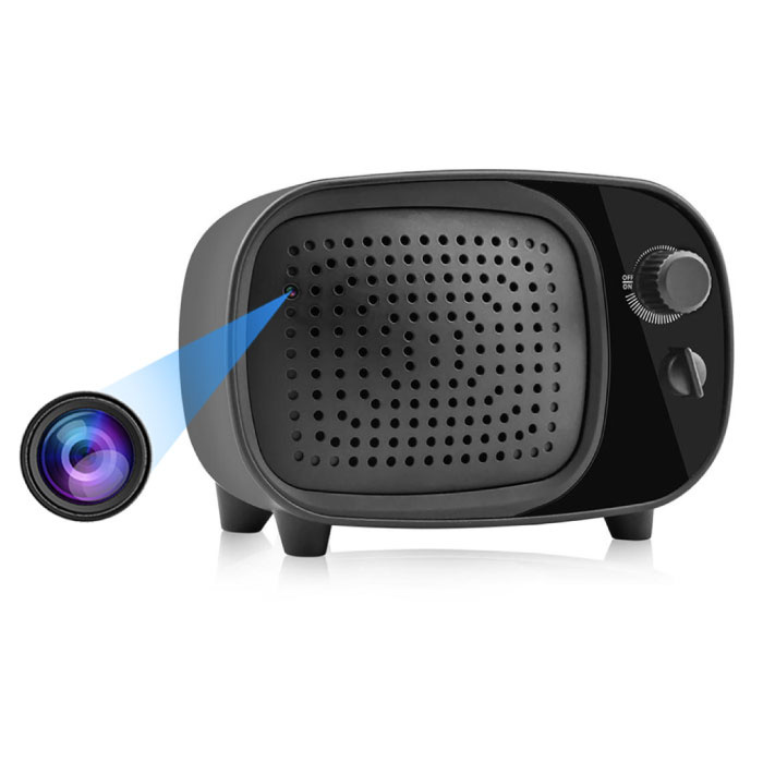 ENPUS ENPUS 4K Camera Luidspreker met WiFi - Babysit Intercom Smart Home Security Night Vision  Zwart