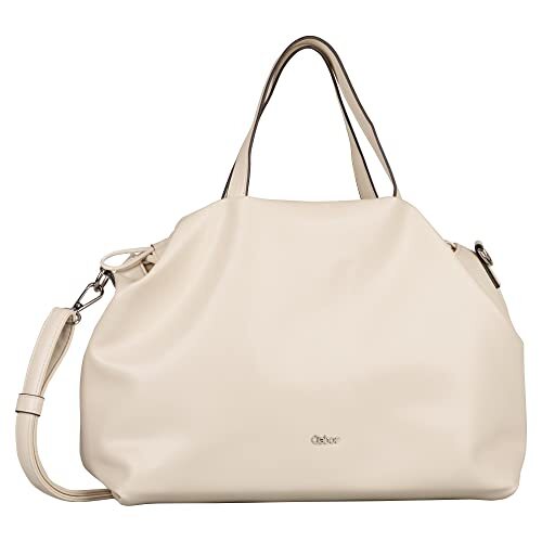 Gabor Bags, Sarah, ritssluiting draagtas, L, wit, off-white, Large, modern