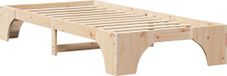 vidaXL Bedframe Naturel Massief grenenhout 100 x 200 cm