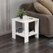 Hanah Home Elegant witte zijtafel, 40 x 42 x 40 cm