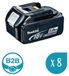 Makita Verpakking met 8 BL1850 batterijen (18V - 5,0 Ah)