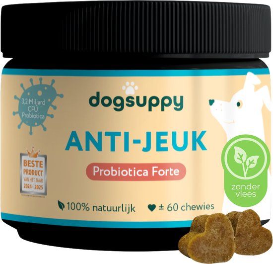 DogSuppy Probiotica Forte Anti-Jeuk (zonder vlees) - 60 stuks