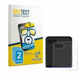 BROTECT - Screenprotector voor Motorola Razr 70 Ultra (Achterdisplay) - Folie Beschermfolie transparant 2 Stuks