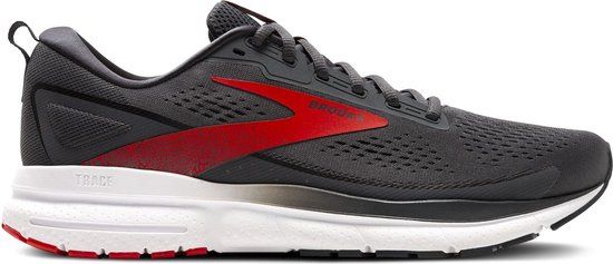 Brooks Trace 3 Hardloopschoenen Heren - Maat 46 - Donkergrijs/Rood
