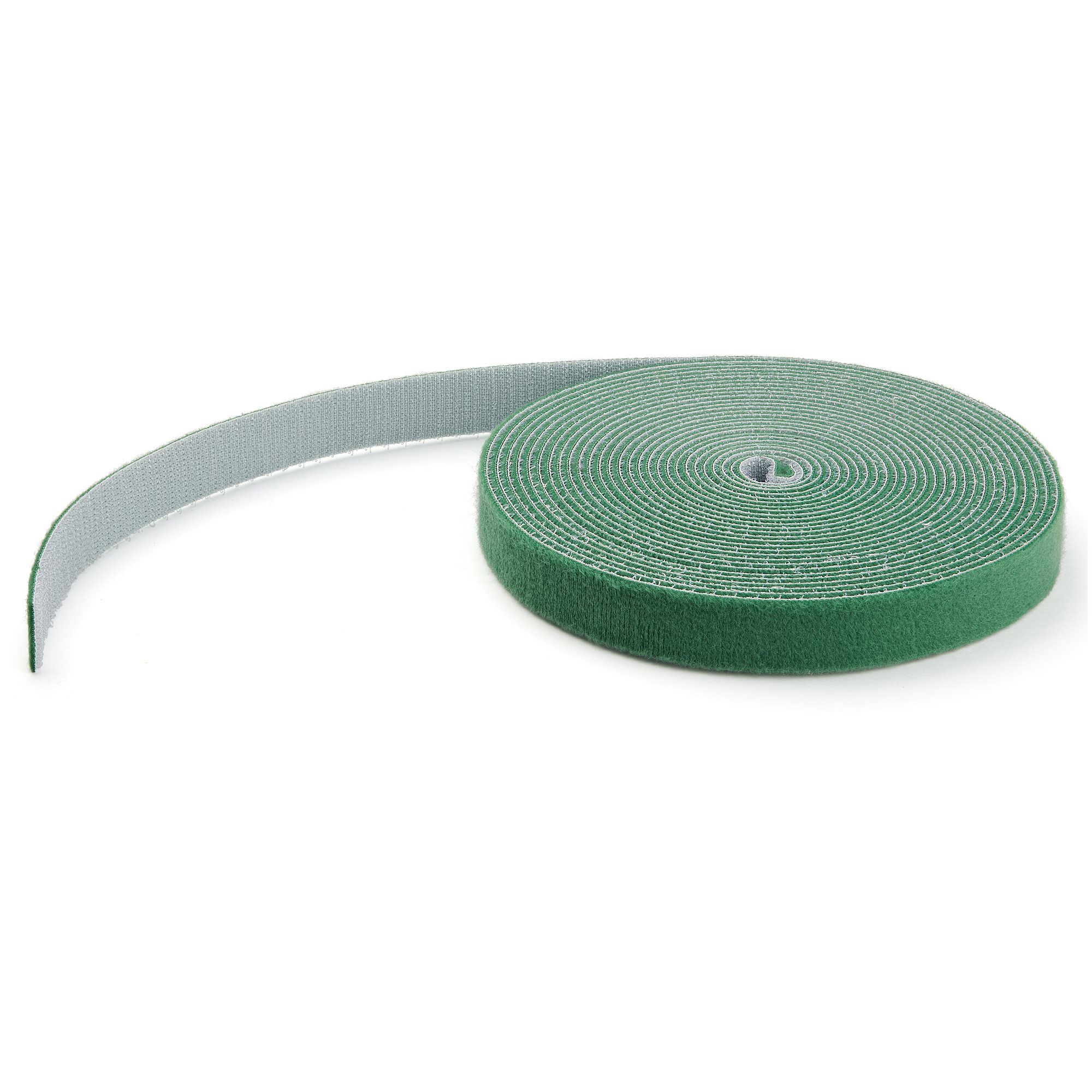 StarTech.com Hook & Loop Cable Tie - 15m - Green