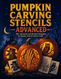 Advanced Pumpkin Carving Stencils: 50+ Detailed Templates For Adults and Teens | Halloween Patterns for Jack-o'-Lantern Art, Party Decorations, and DIY Craft