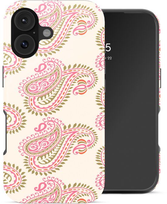 Selencia Hoesje - Geschikt voor Apple iPhone 17 - Backcover - Paisley Blush