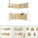 Vidaxl Ensemble D'Armoires De Cuisine 11 Pcs Porto Bois D'Ingénierie