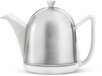 Bredemeijer Cosy Manto Theepot - 1L - Wit - Mat - RVS - Dubbelwandig