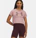 Under Armour UA LOGO SS 1356305-673 Dames Sportkleding Roze - Maat XS
