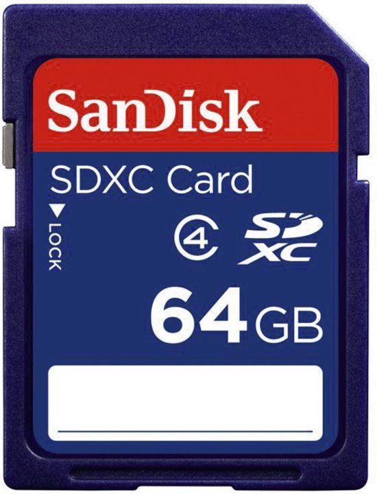 SanDisk 64GB SDXC Class 4 Memory Card - Blue