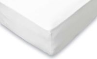LINNICK Baby Ledikant Hoeslaken Jersey Stretch - hoeslaken 60x120cm - Wit