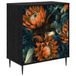 vidaXL Ladekast LOCHEM Oranje print 66 x 36,5 x 76 cm Bewerkt hout