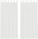 vidaXL Voile gordijnen met lussen 2 stuks 140x225 cm wit