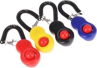 Clicker training voor huisdieren - Met koord - Zwart Rood Geel - 1 st