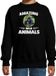 Bellatio Decorations Amazing Wild Animals Sweater Gorilla Zwart Kinderen 134/146