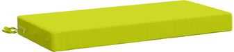 vidaXL Coussin de banc SOEST 100% Polyester Vert vif 80 x 40 x 8 cm