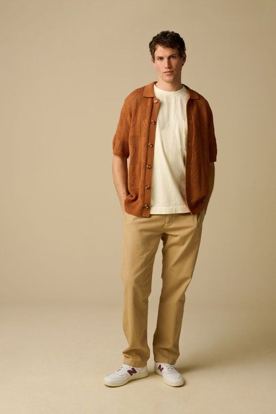 Sissy-Boy Beige Mid-Rise Chino Regular Fit Katoen W33 x L34