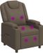 vidaXL Massage-relaxfauteuil Grijs Stof 75 x 95 x 106 cm
