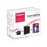 Legrand 199211 - Starter Pack Valena Next met Netatmo: 1 Gateway Plug 1 draadloze verlichtingscommando + 1 E27 Smart Lamp Klassiek/Zwart