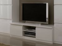 Mobistoxx ROMEO Meuble tv-hifi 2 portes blanc laque