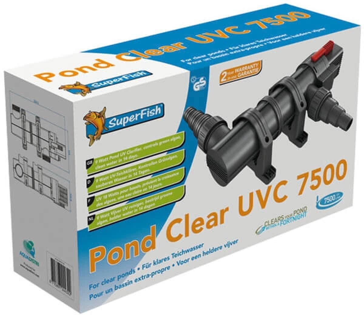 SuperFish Pondclear UVC 9 watt (7500 liter