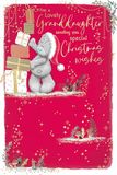 Me To You Tatty Teddy To A Wonderful Kleindochter Kerstkaart 6x9ins - Officiële Collectie