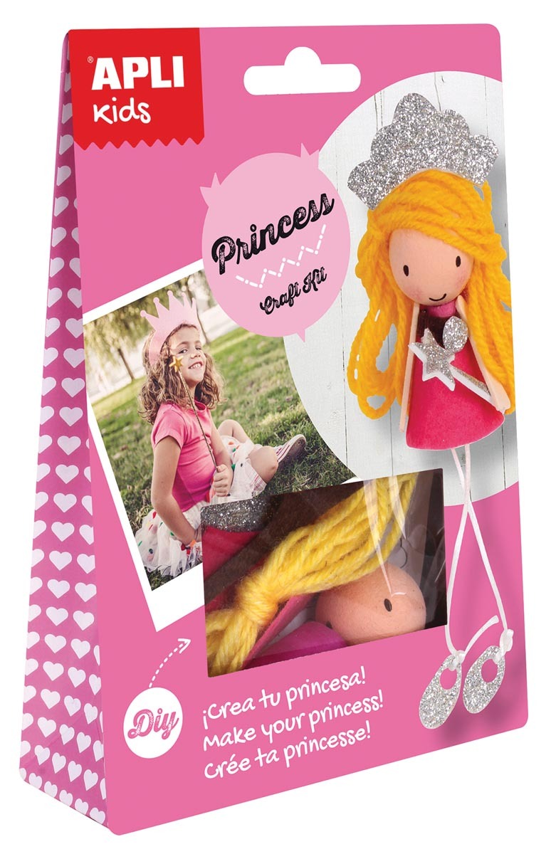 Apli Kids craft kit op blister prinses