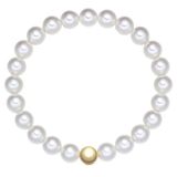 Rafaela Donata Dames Armband wit 925 zilver textiel 19 cm
