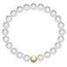 Rafaela Donata Dames Armband wit 925 zilver textiel 19 cm