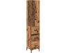 vidaXL Highboard Oud Hout 34,5 x 34 x 180 cm Bewerkt hout