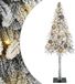 vidaXL Kerstboom met 150 LED-lampjes, wit, 120 cm