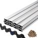 VEVOR Veerdraad en Vergrendelkanaal 2m Veerslot en U-Kanaalpakket 40 Pakken Aluminium Zilver