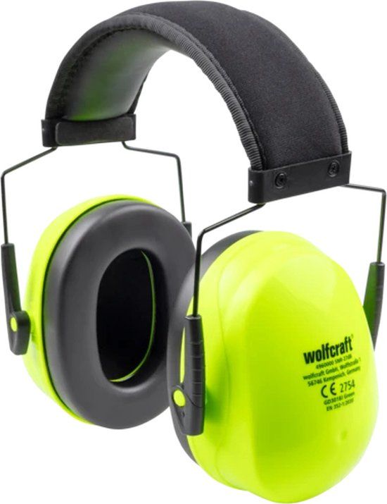 Wolfcraft Gehoorbescherming kinderen 27Db - Oorkappen kinderen - Groen