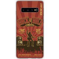 Samsung Galaxy S10 Plus Rock and roll bedrukt siliconen hoesje