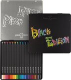 Faber-Castell Black Edition Kleurpotloden - 24 stuks in blik