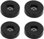 Adam Hall 4906SM4AH rubberen voeten Set van 4 38mm x 10mm in tas, zwart, anti-slip