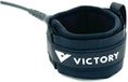 Victory 6´ Pro 7mm Ligne de surf double pivot en acier inoxydable Noir