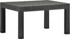 Syfax Tuintafel 58x58x41 cm PP rattan antracietkleurig