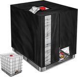 Famanu - Housse de protection pour cuve IBC 1000L pour réservoir d'eau de pluie noir