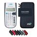 Texas Instruments TI-30XB MultiView calculatrice scientifique avec étui de protection WYNGS - Bleu