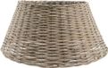 Merkloos / Sans marque Decoris Kerstboomrok/kerstboommand - Bruin - Wilg Hout - D70 x H28 cm