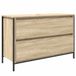 vidaXL Badkamerkast met lades 90x34,5x60 cm Sonoma eikenkleurig