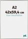 yd. Cadre photo A2 42x59,4 cm Plastique Champagne Evry