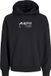 JACK&JONES APRGMS LUKE OVERSIZED HOOD SWEAT Jongens Zwart XXL
