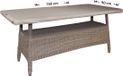 Raffles Covers Beschermhoes tuintafelblad - 160 x 90 cm - Taupe