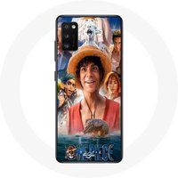 Maniacase Hoesje voor Samsung Galaxy A41 One Piece Luffy Poster Karakters Art Seizoen 1
